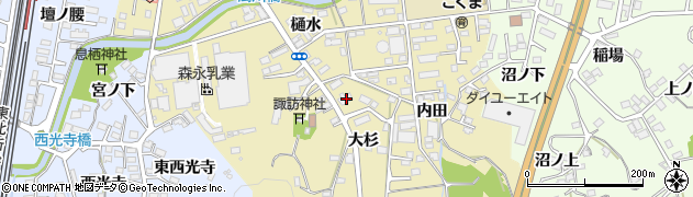 福島県福島市伏拝樋水3周辺の地図