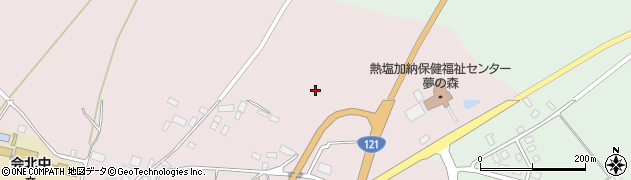 福島県喜多方市熱塩加納町米岡二本木原周辺の地図
