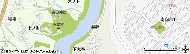 福島県福島市小倉寺（瀬林）周辺の地図