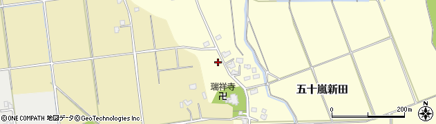 新潟県五泉市五十嵐新田43周辺の地図