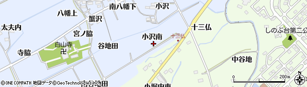 福島県福島市荒井（小沢南）周辺の地図