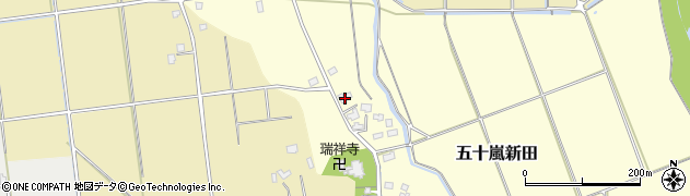新潟県五泉市五十嵐新田141周辺の地図
