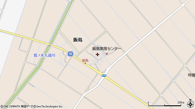 〒950-1447 新潟県新潟市南区飯島の地図