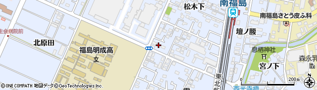 福島県福島市永井川松木下100周辺の地図