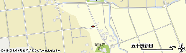 新潟県五泉市五十嵐新田90周辺の地図