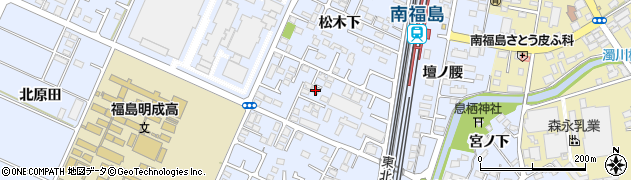福島県福島市永井川松木下78周辺の地図