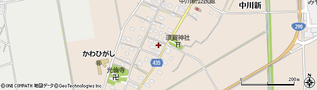 新潟県五泉市中川新2347周辺の地図
