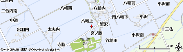 福島県福島市荒井八幡上周辺の地図