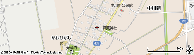 新潟県五泉市中川新2351周辺の地図
