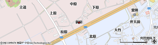 福島県福島市上名倉新田周辺の地図
