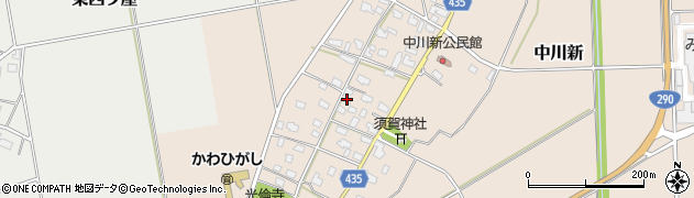 新潟県五泉市中川新2355周辺の地図