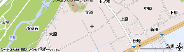 福島県福島市上名倉立道周辺の地図