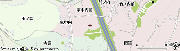 福島県福島市大森八幡南周辺の地図