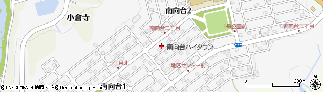 福島県福島市南向台周辺の地図