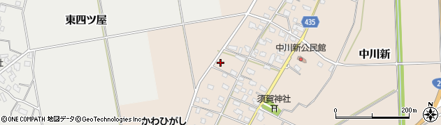 新潟県五泉市中川新908周辺の地図