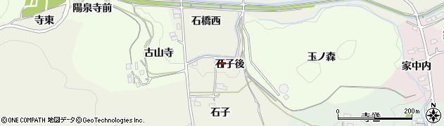 福島県福島市下鳥渡石子後周辺の地図