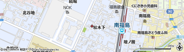 福島県福島市永井川松木下42周辺の地図