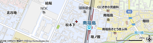 福島県福島市永井川松木下33周辺の地図