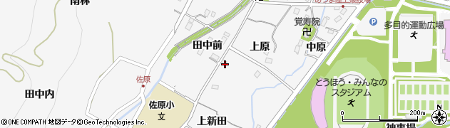 福島県福島市佐原周辺の地図