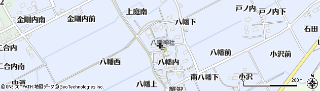 福島県福島市荒井（八幡内）周辺の地図