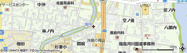 グランママ福島店周辺の地図