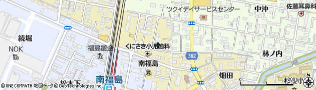 福島県福島市伏拝田中周辺の地図