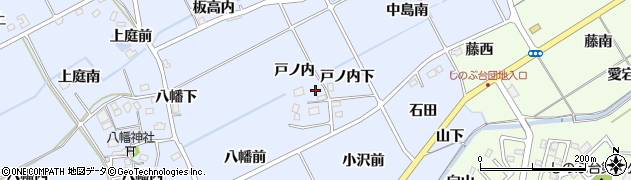 福島県福島市荒井戸ノ内周辺の地図