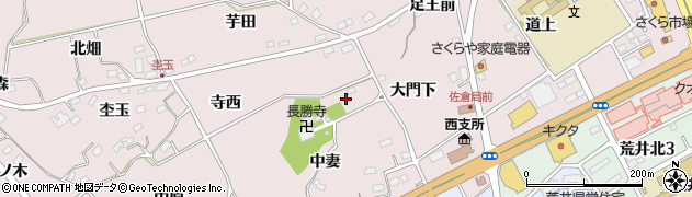 福島県福島市上名倉（上寺）周辺の地図