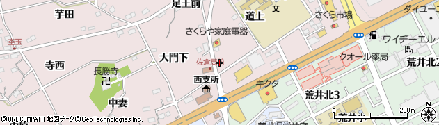 福島県福島市上名倉妻下周辺の地図
