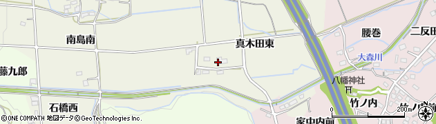 福島県福島市下鳥渡（真木田）周辺の地図