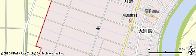 新潟県新潟市南区月潟周辺の地図