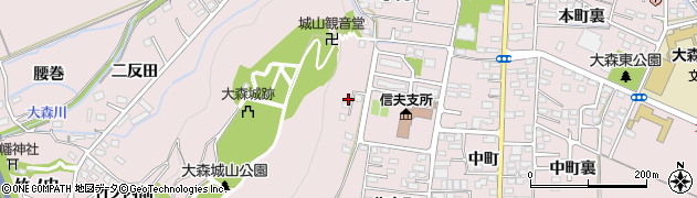 福島県福島市大森椿舘周辺の地図