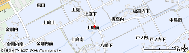 福島県福島市荒井上庭前周辺の地図