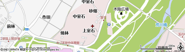 福島県福島市上名倉（上室石）周辺の地図