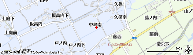 福島県福島市荒井（中島南）周辺の地図