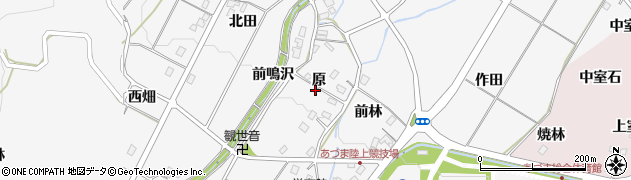 福島県福島市佐原原周辺の地図