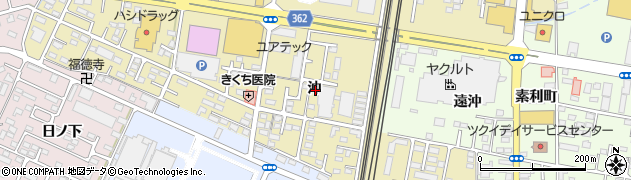 福島県福島市伏拝（沖）周辺の地図