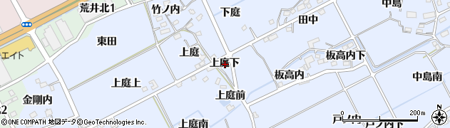 福島県福島市荒井上庭下周辺の地図