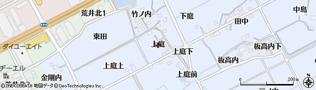 福島県福島市荒井（上庭）周辺の地図