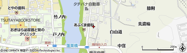 福島県福島市小倉寺神ノ前周辺の地図