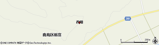 福島県南相馬市鹿島区栃窪（西畑）周辺の地図