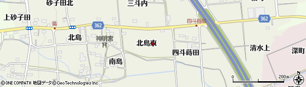 福島県福島市下鳥渡（北島東）周辺の地図