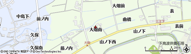 福島県福島市上鳥渡（大畑南）周辺の地図