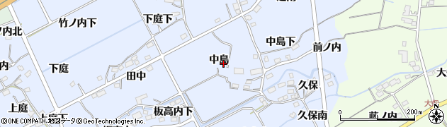 福島県福島市荒井（中島）周辺の地図