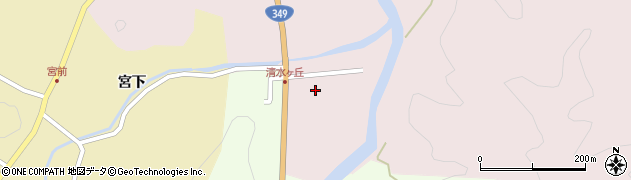 福島県伊達市月舘町月舘（川向）周辺の地図