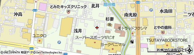 福島県福島市黒岩浅井62周辺の地図
