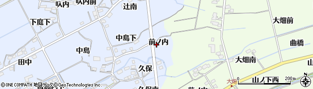 福島県福島市荒井前ノ内周辺の地図