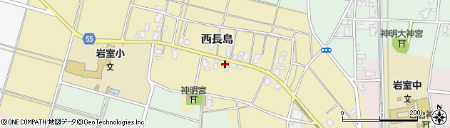 西長島集落センター周辺の地図