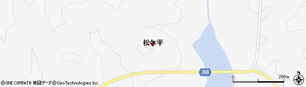 福島県飯舘村（相馬郡）大倉（松ケ平）周辺の地図