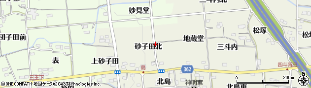 福島県福島市下鳥渡（砂子田）周辺の地図